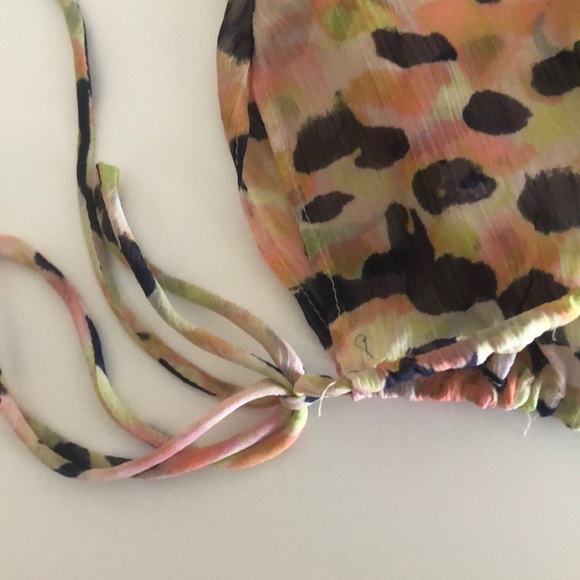 Simply Vera Wang Drawstring Sheer Top Cam Extra Large - Picture 6 of 11